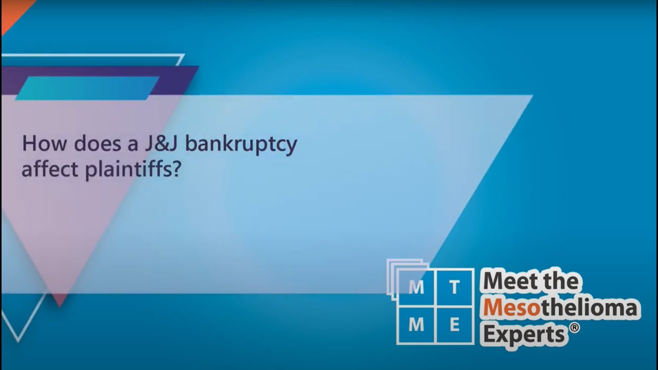 How does a potential J&J bankruptcy affect mesothelioma plaintiffs?