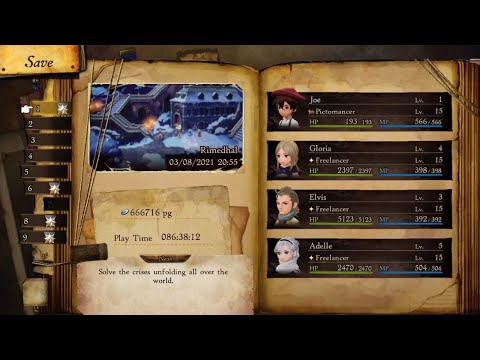 Bravely Default 2 - LEVEL 1, Hard, NG+ Playthrough (Part 1)