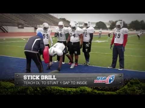 Defensive Line Drill: Stick Drill: Gary Salgado
