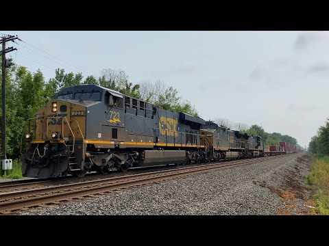 Intermodal Train CSX X169 near Weedsport, NY! (7/19/21) [4K60]