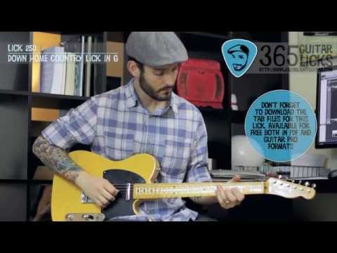 Lick 250/365 - Down Home Country Lick in G | 365 Guitar Licks Project