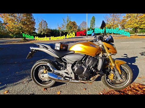 Tutorial - 2009 Honda Hornet 600 BMC air filter installation tutorial