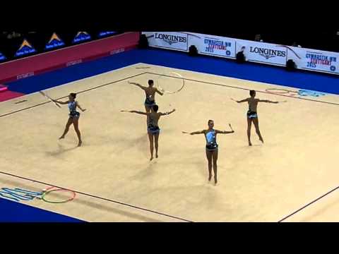 Championnats du Monde Gymnastique Rythmique Stuttgart 12 septembre 2015 France Cerceaux Massues