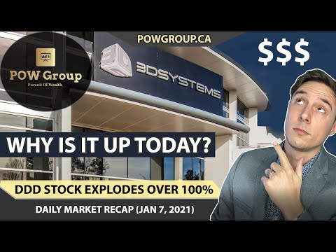 3D SYSTEMS Jumps Over 100% | Why Is DDD Stock Up Today? Price Over $25 | Stock Market Review JAN 7
