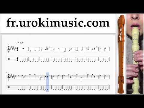 Comment Jouer de la Flute à bec (B.) Charlie Puth - Attention Tab Tablature Partie#1 Exerce um-i829