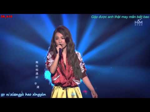 [Vietsub-Kara] May mắn bé nhỏ (live) - Hebe Tian (Our Times OST)