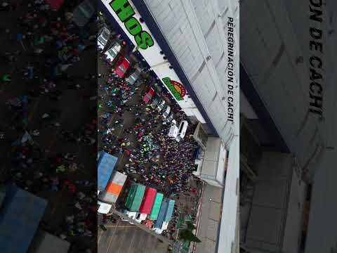 🙏 Llegada de peregrinos de Cachi a SALTA #shorts #salta #argentina #drone #peregrinación