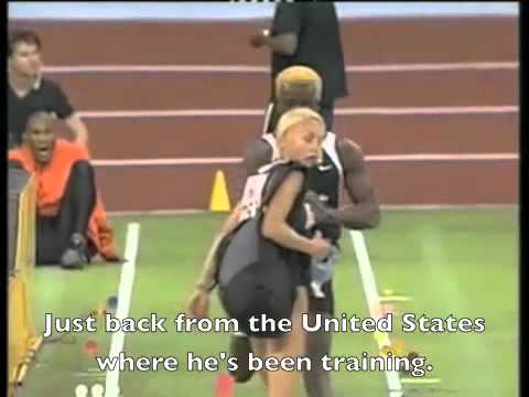 Gabriela Szabo / Kofi Amoah Prah Track Meet Collision