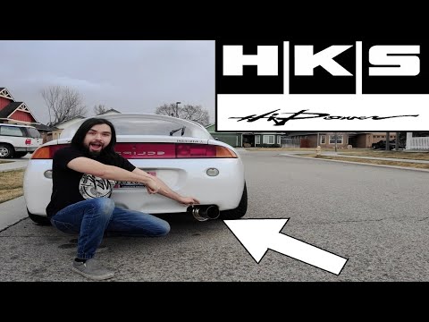 2G Mitsubishi Eclipse GSX HKS Hi-Power Exhaust Install | Before & After