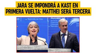 JARA SE IMPONDRÁ A KAST en primera vuelta