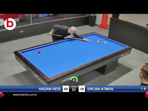 HASAN REİS & ERCAN ATMAN Bilardo Maçı - 2022 ERKEKLER 1.ETAP-13.TUR