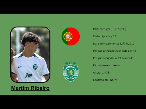 Martim Ribeiro | 2010 (Sporting CP) footage w/ Portugal U17