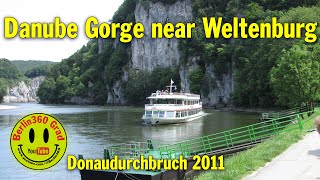 preview picture of video 'Danube Gorge near Weltenburg. From Kelheim to Weltenburg.'