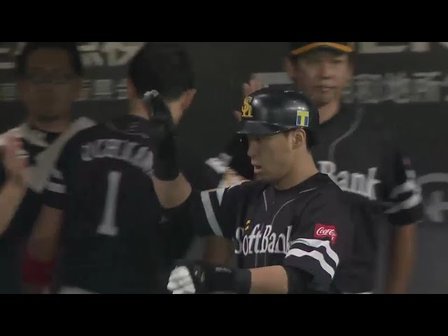 【2回表】ホークス・長谷川 大事な先制点をたたきだす豪快な一発!! 2016/10/15 CS Final F-H