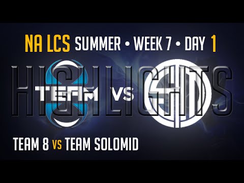T8 vs TSM HIGHLIGHTS | Week 7 Day 1 NA LCS Summer Split 2015 S5 | Team 8 vs Team Solomid W7D1