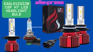 EAGLEVISION LED CSP H7 Headlight Bulb | 400W 6000K 12V/24V Ultra Bright Car LED Review!