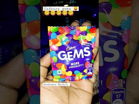 Cadbury gems chocolate 😋/gems video/yummy gems chocolate/Asmr eating chocolate#shorts #youtubeshorts