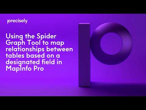 Using the Spider Graph Tool to map relationships in MapInfo Pro