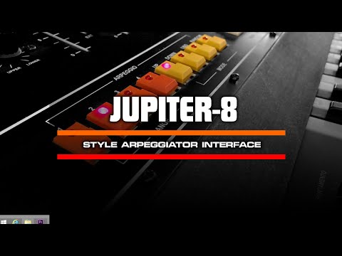 Jupiter-8 Style Arpeggiator Interface