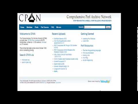 Comprehensive Perl Architecture Network