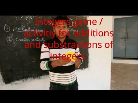 Maths TLM- Addition and subtraction of integers counter game NCERT activity