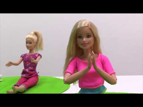 Sporcu Barbie ile yoga yapma oyunu