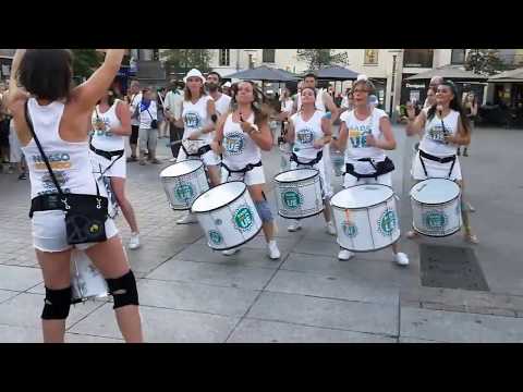 La batucada Badauê Béziers aux jeudis de Perpignan 19 07 2018
