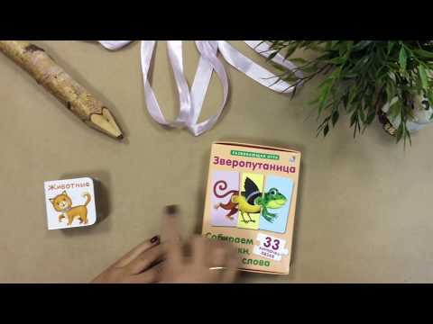 Миниатюра изображения товара Развивающие карточки Робинс Зверопутаница