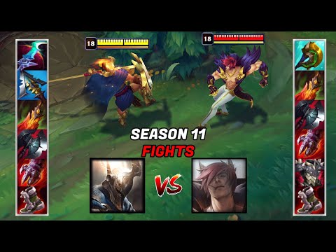 SETT vs PANTHEON S11  FULL BUILD FIGHTS & Best Moments!