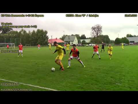 KS Wola Baranowska 1-10 KS Żupawa (nieuznany gol przy stanie 1-10 Dumy Adriana) 29.08.2021