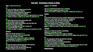 Paul Kelly - Everything's Turning To White (How to play)