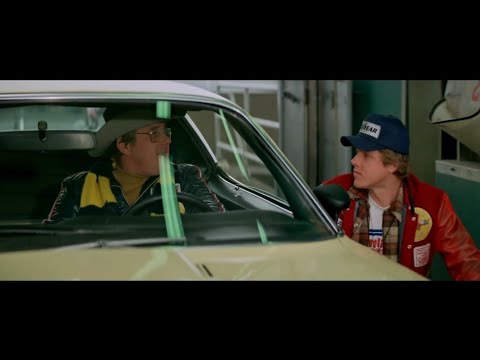 The Gumball Rally 1976 | Gibson and Ace having problems at a toll booth |