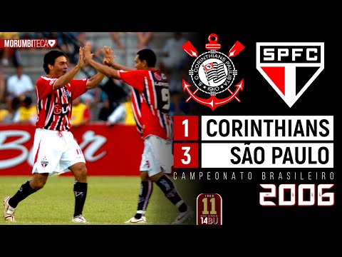 Corinthians 1x3 São Paulo - 2006 - TRICOLOR VIRA SOBRE O MILIONÁRIO RIVAL, NO 11º JOGO DO TABU!