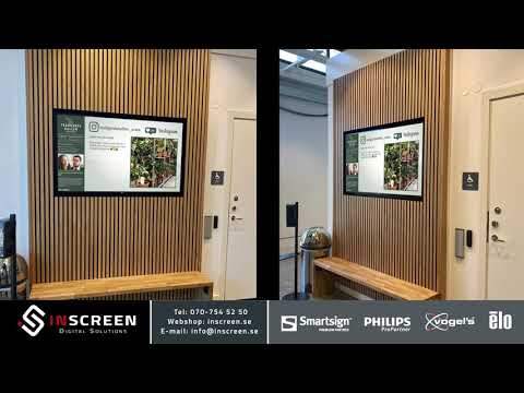 Inscreen - Digitala skyltar Trädgårdshallen