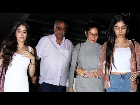 Sridevi, Jhanvi And Khushi Celebrate Boney Kapoor's 61ST Birthday
