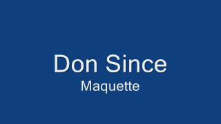 Don Since - Instrumental Maquette