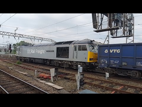 6M89 DC Rail class 60 046 going through Crewe UDL with tones and sand train to ravenhead