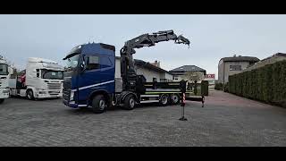 Volvo FH 460 8x2 HIAB 1055 E8 + JIB X150-6 vrachtwagen platte bak | Foto 4 - Autoline