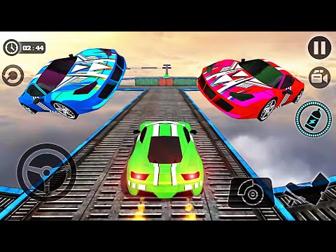 Impossible Car Tracks 3D: Green Cars Driving Simulator Levels (1 to 8) - Best Android Gameplay