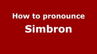 How to pronounce Simbron