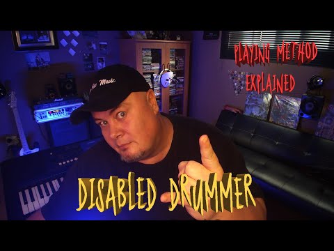 DISABLED DRUMMER PLAYING METHOD @MikeFewMusic  #wheelchair #wheelchairlife #disabledmuscians