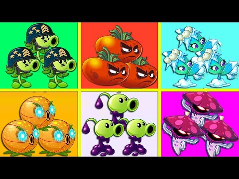Random 30 Colorful Plants vs All Zombies - Who Will Win? - PvZ 2 v10.6.1 Plant vs Plant