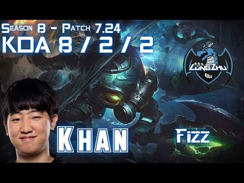 LZ Khan FIZZ vs XERATH Mid - Patch 7.24 KR Ranked