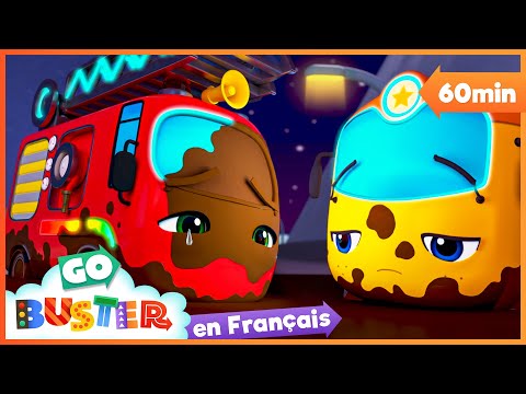 Coincé dans la Boue | Go Buster en Français | Chansons Pour Enfants | Dessins Animés Pour Enfants