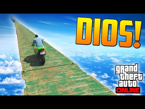 INCREIBLE!! RAMPA GIGANTESCA HASTA EL MAZE BANK - Gameplay GTA 5 Online Funny Moments Carrera GTA V