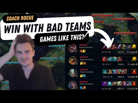How to WIN with BAD TEAMMATES and stop THROWS in solo queue - Play like a pro