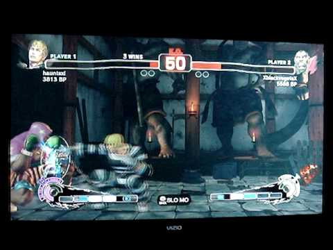 SSF4: XblackvegetaX (Rog) vs HauntsXL (Cody) - GAF Endless Battle Mode - Set 1