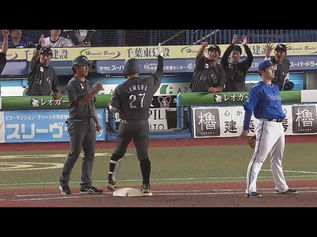 【4回裏】貴重な追加点!! マリーンズ・田村龍弘 レフト前へ運ぶタイムリーヒット!!  2024年6月12日 千葉ロッテマリーンズ 対 横浜DeNAベイスターズ