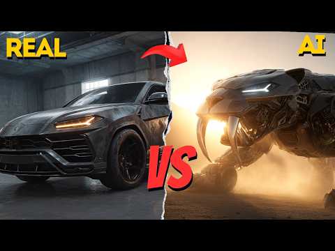 Lamborghini becomes TIGER?! AI Car Transformations Gone Wild!