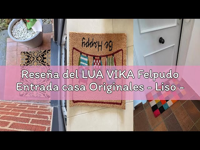 Vídeo relacionado con LUA VIKA Felpudo Entrada casa Originales y Divertidos - Aprobado por el Gato - 40x70 cm - Alfombra Entrada casa Exterior e Interior - Felpudo Coco - Resistente y Antideslizante